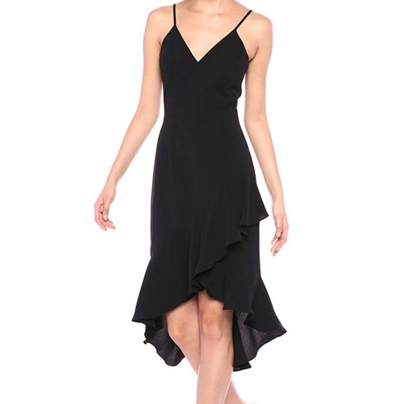 Dress the Population Wendy Ruffled Midi Dress